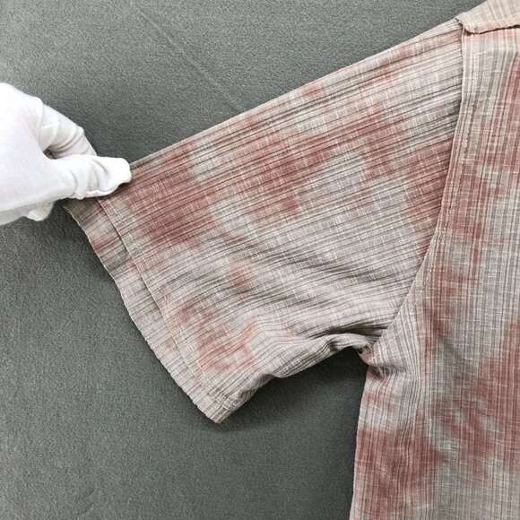 POL Tie Dye Ribbed Henley Tee Top Womens Large L Ivory Taupe SMT1686 - Picture 6 of 12